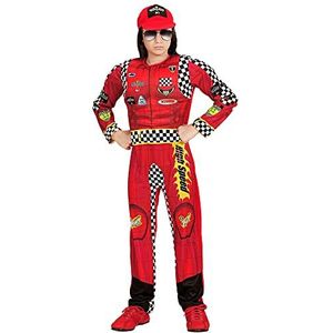 Widmann Kostuum bestuurder Formule 1 kinderen, 116, rood