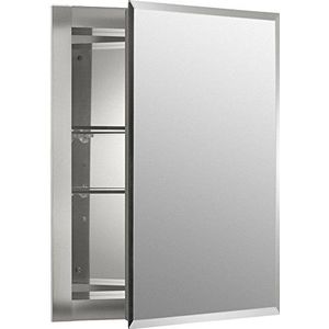 Kohler K-Cb-Clr1620Fs Kast van aluminium met enkele deur, 40,6 cm breed x 50,8 cm hoog x 12,7 cm diep