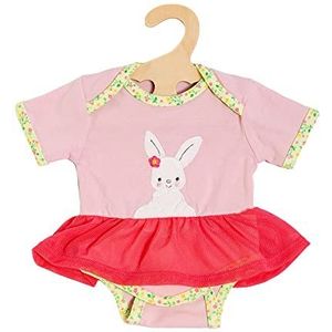 Heless 1321 - Kleding Design Bunny Lou, body met tutu, app haas en bloemenpatroon voor poppen en pluche dieren van 28-35 cm, 1321