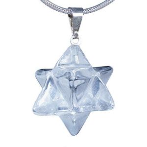 Lebensquelle Plus Merkaba hanger van bergkristal, halbedelstein, kristal, Halbedelstein, Kristal