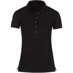 Trigema Poloshirt voor dames met kristalsteentjes, zwart (008)