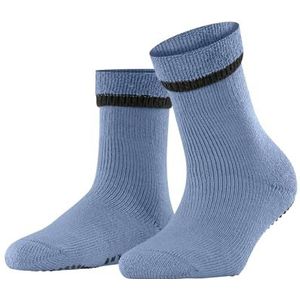 FALKE Dames Cuddle Pads Pantoffels Sokken Antislip noppen op de zool Beste Grip Dikke Warme Ademende Klimaatregulering Anti-geur Wol 1 paar, Blauw (Airy Blue 6707)