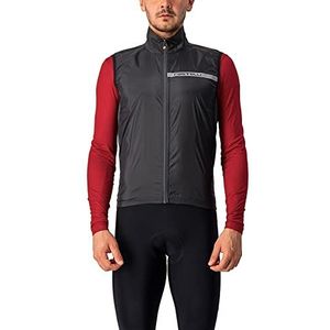 Fietsvest Castelli Men Squadra Stretch Vest Light Black Dark Gray