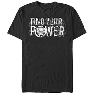 Marvel T-shirt à manches courtes Avengers Classic Panther Power Organic Unisexe, Noir, S