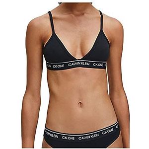 Calvin Klein Unlined Triangle 000qf5953e Damespad (1 stuk), zwart.