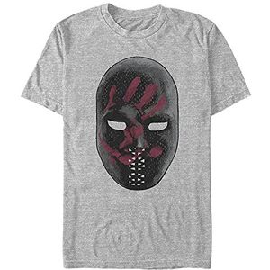 Marvel Falcon and The Winter Soldier-L Mask Organic Korte mouw, Melange Grey, XL, Melange Grey