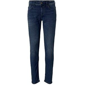 Tom Tailor Denim heren vrijetijdsbroek Piers Slim, 10119 - Used Mid Stone Blue Denim, 34W / 32L