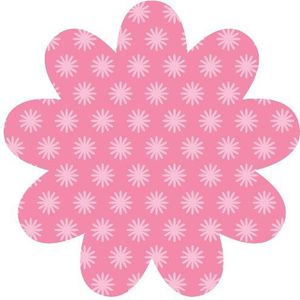 Wallpops Stickers madeliefjes, gestippeld, roze