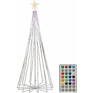 Lumineo Kerstboom 490772 LED-buitenverlichting, meerkleurig, 60 x 60 x 150 cm