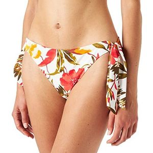 Sans Complexe dames zwembroek met lage tailleband, bloemenprint, wit/roze