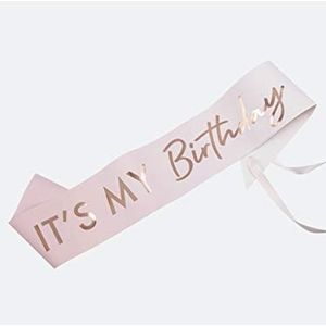 Ginger Ray It's My Birthday sjaal Rose Ombre Rose Gold Mix it Up, papier, band, Party