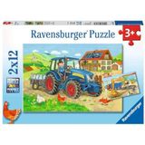 Ravensburger Puzzel Op de Bouwplaats (2x12 Stukjes)