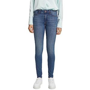 ESPRIT Jeggings taille moyenne, Blue Medium Washed, 31W / 32L