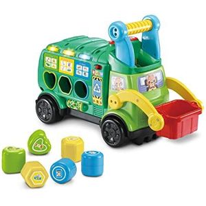 VTech Baby 2-in-1 recyclingrail en sorteerspeelgoed in één, speelse recycling, van gerecycled kunststof, voor kinderen van 18 tot 36 maanden