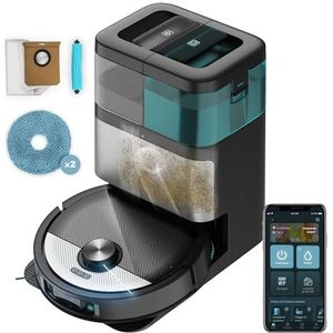 Cecotec Robotstofzuiger met veegfunctie met AI Conga 16090 AI SpinArm Home&Wash. 8000 Pa, app, lasernavigatie, automatische afvoerbasis, stof- en watertanks,