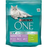 PURINA One Bifensis Kalkoen en Rijst Kattenvoer, 800 g, 8 Stuk