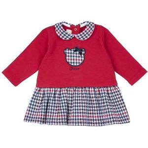 Chicco Jurk met lange mouwen, casual jurk voor babymeisjes, rood (2)