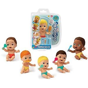 Cicciobello Amicicci, CC002 baby met grappige uitdrukkingen en accessoires, willekeurige modellen, speelgoed voor kinderen vanaf 3 jaar