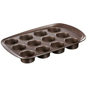 Pyrex - Asimetria muffinvorm voor 12 muffins, metaal, anti-aanbaklaag, Ø 6,50 cm