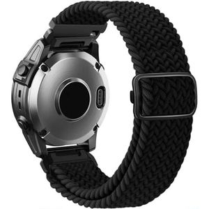 TUCOMO Gevlochten nylon armband, compatibel met Garmin Fenix 7S / Fenix 6S / Fenix 5S / Descent Mk2S, Quick Fit 20 mm gesp elastisch bandje voor Garmin epix Pro 42 mm heren dames, Nylon