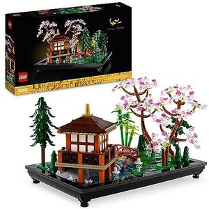 LEGO 10315 Icons Botanische tuin, botanische tuinset, zen voor volwassenen, met lotusbloemen, gepersonaliseerde decoratie, geïnspireerd door Japanse tradities, cadeau voor vrouwen en mannen