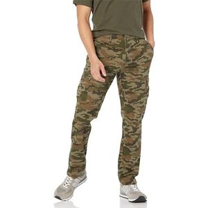 Amazon Essentials Cargobroek voor heren, slimfit, cargobroek, camouflagegroen, 88,9 x 81,3 cm (b x l)