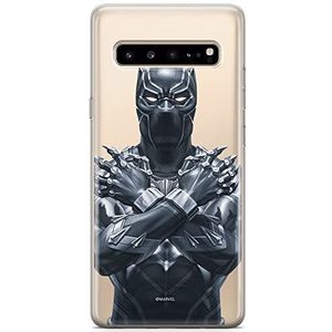 ERT GROUP Originele en officieel gelicentieerde Marvel Black Panther 012 hoes voor Samsung S10 5G telefoonhoes, perfect aangepast aan de vorm van de mobiele telefoon, gedeeltelijk transparant