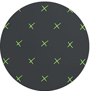 Questo Casa, Ronde muismat met antislip onderkant voor kantoor en thuis, diameter 22 cm