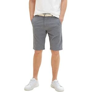 TOM TAILOR Heren Bermuda, 29422 - marine/wit, Dobby, 30, 29422 - marine/wit Dobby