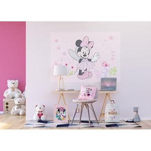 AG Design Minnie Mouse and Daisy FTDN M 5268 vliesbehang voor kinderkamer, meerkleurig, 160 x 110 cm