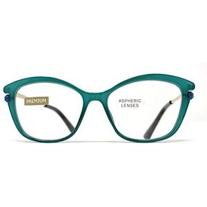 Nieuw model nieuwste mode EXCLUSIEF leesbril, presbyopie, vermoeid zicht, design in 5 kleuren. VENICE Premium Pearl - Dioptrie: 1 tot 3,5 (groen, 3,00)