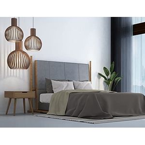 Beddengoed, trendy, chic, taupe, tweepersoonsbed