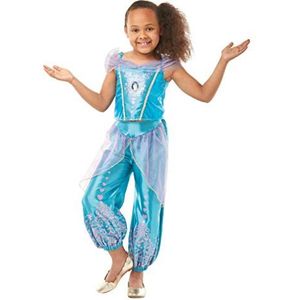 Disney - Rubie's Officiële Jasmine Gem Princesse-maat 5-6 jaar - I-640724M kostuum, kinderen, uniseks, I-640724M, meerkleurig, m