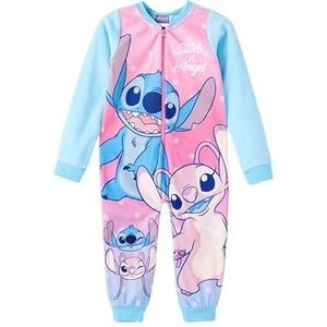 Lilo & Stitch fleece pyjama voor meisjes, 2 jaar, blauw en rood, 2 jaar, Blauw en rood