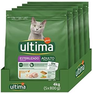 Ultima Kattenvoer gesteriliseerd met pollet: 5 x 800 g, totaal 4 kg