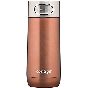 Contigo Pinnacle Autoseal geïsoleerde mok, geïsoleerde koffiethermos, roestvrijstalen mok, geïsoleerde fles, koffiekop met gemakkelijk schoon te maken BPA-vrij deksel; White Zinfandel, 360 ml