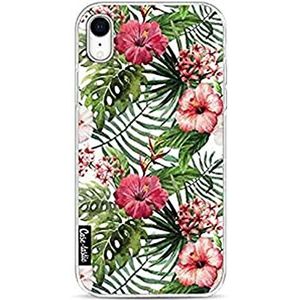 Casetastic Beschermhoes voor Apple iPhone XR hoes Tropical Bloemen Design TPU beschermhoes Slim Case