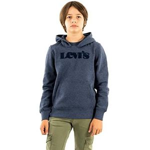Levi's Kids Lvb Graphic Pullover Hoodie 9ed478 Sweatshirt met capuchon voor jongens, Peacoat Heather