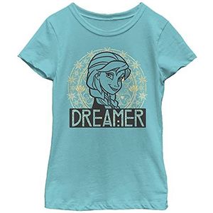 Disney Frozen Elsa Gold Arched Dreamer Girls T-shirt, Tahitiblauw, Tahitiblauw