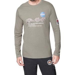 NASA Heren T-shirt - L, kaki, L, Khaki (stad)