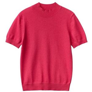 United Colors of Benetton Onderhemd M/M 1035d201w Sweater Dames (1 stuk), Magenta rood 2E8