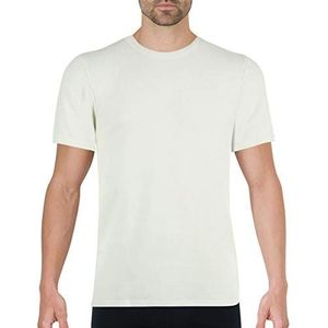 Eminence - T-shirt met ronde hals, korte mouwen, voor heren, warme lijn, Wit.