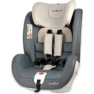 Availand Sureby Advance Babyautostoeltje: groep 0+/1/2/3, 360° draaibaar, Isofix, grijs en beige