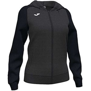 Joma Academy IV Sweatshirt met capuchon voor dames, Antraciet-zwart