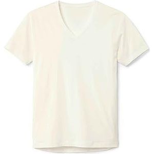 CALIDA Heren T-shirt met V-hals I Love Nature, Star White