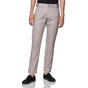 dickies Skinny Straight Double Knee Work Pant Herenbroek, zilver.