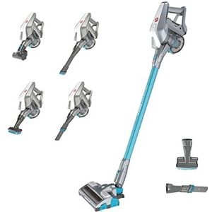 Hoover H-FREE 300 HF322YHM, draadloze stofzuiger, 3-in-1, zuig- en wasstofzuiger, krachtig 22 V, grote looptijd 40 minuten, krachtige directe impulsmotor, dubbele stoflocator verlichting