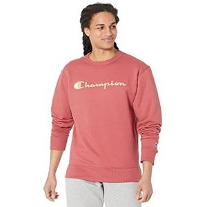 Champion Powerblend Graphic Crew Sweatshirt voor heren, Redwood Red-Y07718