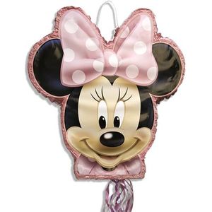 Disney Minnie Mouse Piñata trommelvorm, meerkleurig, 48 cm x 50 cm