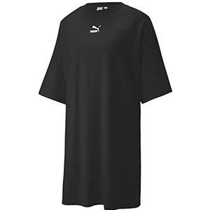 PUMA Klassieke T-shirtjurk voor dames, Puma - Zwart